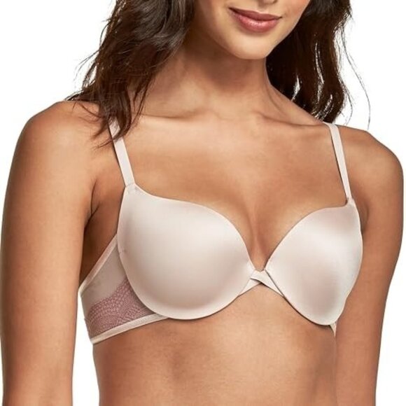 MAIDENFORM WOMENS 32A Beige LOVE THE LIFT PUSH UP DEMI BRA NEW - Picture 1 of 2